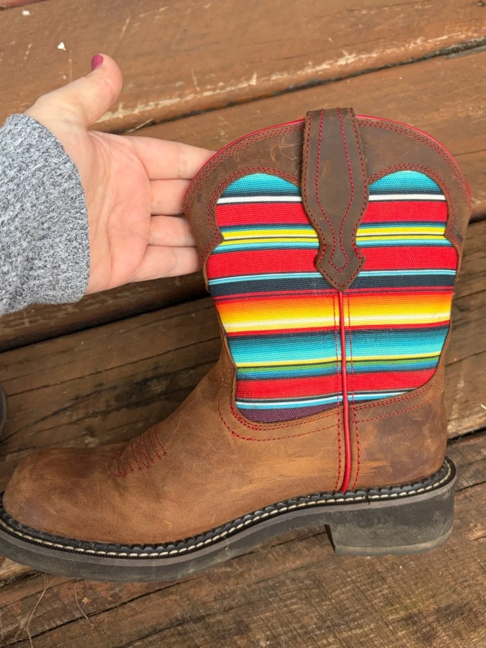 ARIAT Women's Gembaby Western Boot - Size 8 WORN ONCE - Picture 7 of 10